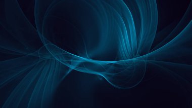 Soyut fraktal ışık arkaplanı 3 boyutlu oluşturuluyor