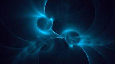 Soyut fraktal ışık arkaplanı 3 boyutlu oluşturuluyor