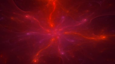 Soyut fraktal ışık arkaplanı 3 boyutlu oluşturuluyor