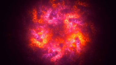 Soyut fraktal ışık arkaplanı 3 boyutlu oluşturuluyor