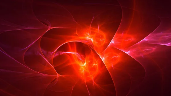 Rendering Abstract Red Fractal Light Background — Stock Photo, Image