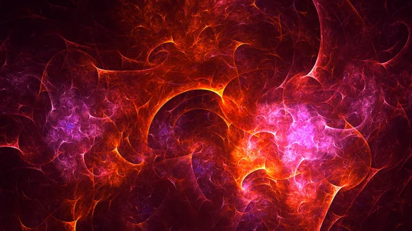 Soyut fraktal ışık arkaplanı 3 boyutlu oluşturuluyor