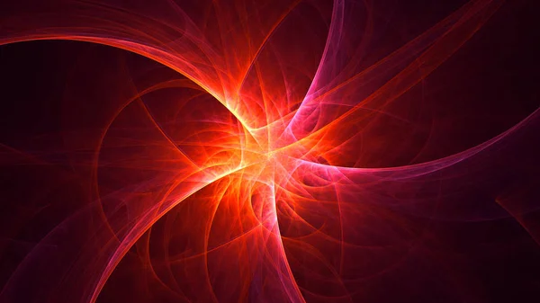 Representación Fondo Luz Fractal Abstracta — Foto de Stock