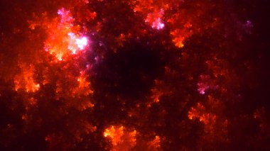 Soyut fraktal ışık arkaplanı 3 boyutlu oluşturuluyor