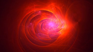 Soyut fraktal ışık arkaplanı 3 boyutlu oluşturuluyor