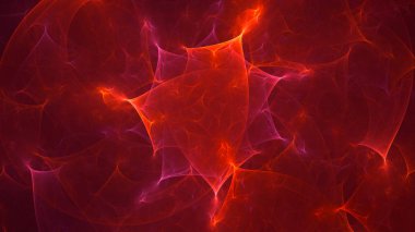 Soyut fraktal ışık arkaplanı 3 boyutlu oluşturuluyor