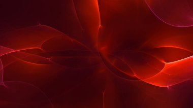 Soyut fraktal ışık arkaplanı 3 boyutlu oluşturuluyor