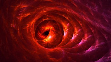 Soyut fraktal ışık arkaplanı 3 boyutlu oluşturuluyor