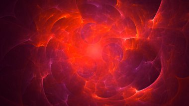 Soyut fraktal ışık arkaplanı 3 boyutlu oluşturuluyor