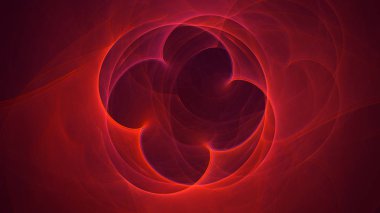 Soyut fraktal ışık arkaplanı 3 boyutlu oluşturuluyor