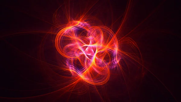 Representación Fondo Luz Fractal Abstracta — Foto de Stock