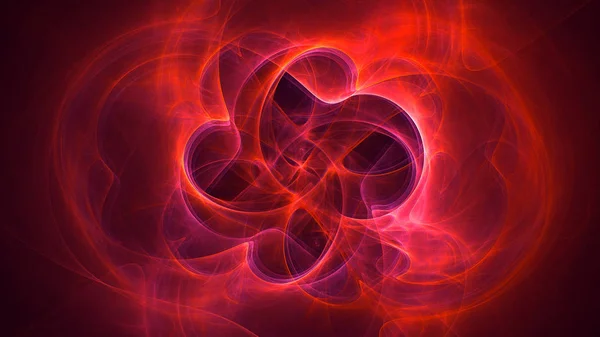 Renderização Abstrato Fundo Luz Fractal — Fotografia de Stock