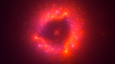 Soyut fraktal ışık arkaplanı 3 boyutlu oluşturuluyor