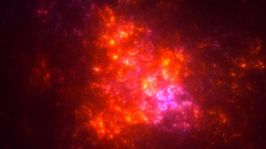 Soyut fraktal ışık arkaplanı 3 boyutlu oluşturuluyor