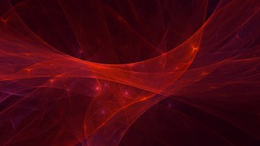 Soyut fraktal ışık arkaplanı 3 boyutlu oluşturuluyor