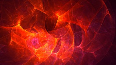 Soyut fraktal ışık arkaplanı 3 boyutlu oluşturuluyor