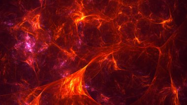 Soyut fraktal ışık arkaplanı 3 boyutlu oluşturuluyor