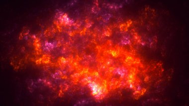 Soyut fraktal ışık arkaplanı 3 boyutlu oluşturuluyor