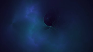 Soyut fraktal ışık arkaplanı 3 boyutlu oluşturuluyor