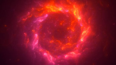 Soyut fraktal ışık arkaplanı 3 boyutlu oluşturuluyor