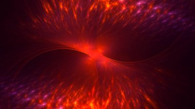 Soyut fraktal ışık arkaplanı 3 boyutlu oluşturuluyor