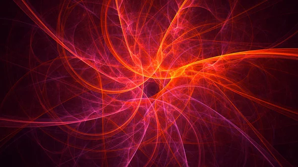 Soyut fraktal ışık arkaplanı 3 boyutlu oluşturuluyor