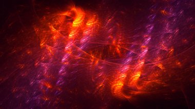 Soyut fraktal ışık arkaplanı 3 boyutlu oluşturuluyor