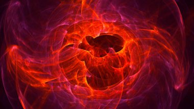 Soyut fraktal ışık arkaplanı 3 boyutlu oluşturuluyor