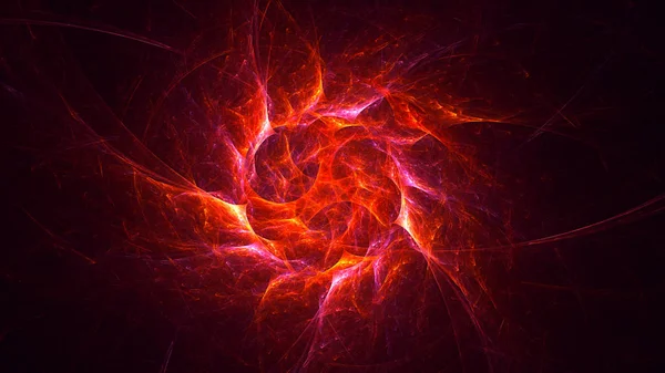 Soyut fraktal ışık arkaplanı 3 boyutlu oluşturuluyor