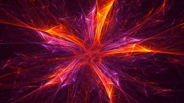 Soyut fraktal ışık arkaplanı 3 boyutlu oluşturuluyor