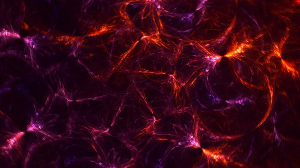Soyut fraktal ışık arkaplanı 3 boyutlu oluşturuluyor