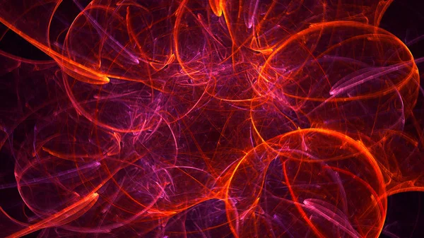 Soyut fraktal ışık arkaplanı 3 boyutlu oluşturuluyor