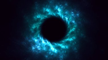 Soyut fraktal ışık arkaplanı 3 boyutlu oluşturuluyor