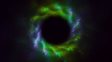 Soyut fraktal ışık arkaplanı 3 boyutlu oluşturuluyor