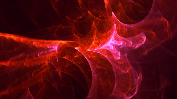 3D rendering abstract fractal light background