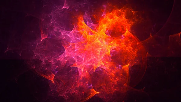 Representación Fondo Luz Fractal Abstracta — Foto de Stock