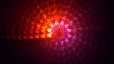 Soyut fraktal ışık arkaplanı 3 boyutlu oluşturuluyor