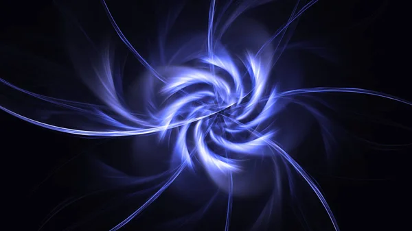 Renderização Abstrato Azul Fundo Luz Fractal — Fotografia de Stock