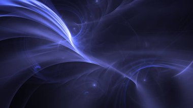 Soyut fraktal ışık arkaplanı 3 boyutlu oluşturuluyor