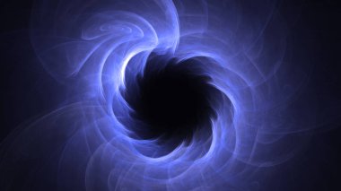 Soyut fraktal ışık arkaplanı 3 boyutlu oluşturuluyor