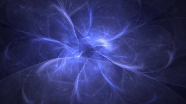 Soyut fraktal ışık arkaplanı 3 boyutlu oluşturuluyor