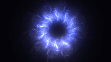 Soyut fraktal ışık arkaplanı 3 boyutlu oluşturuluyor