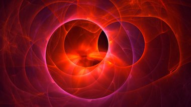 Soyut fraktal ışık arkaplanı 3 boyutlu oluşturuluyor