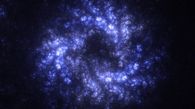 Soyut fraktal ışık arkaplanı 3 boyutlu oluşturuluyor