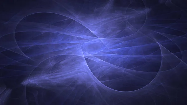 Rendering Abstract Blue Fractal Light Background — Stock Photo, Image