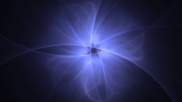 Rendering Abstract Blue Fractal Light Background — Stock Photo, Image