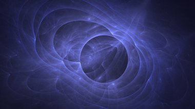 Soyut fraktal ışık arkaplanı 3 boyutlu oluşturuluyor