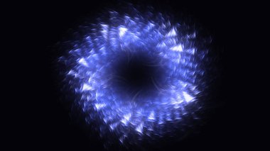 Soyut fraktal ışık arkaplanı 3 boyutlu oluşturuluyor