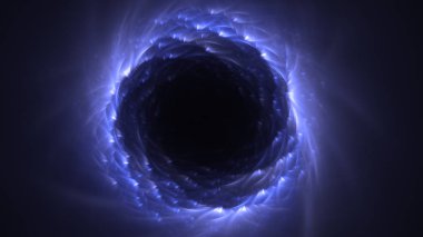 Soyut fraktal ışık arkaplanı 3 boyutlu oluşturuluyor