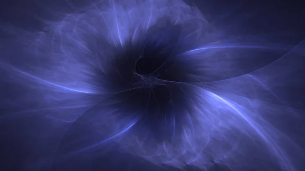 Renderização Abstrato Azul Fundo Luz Fractal — Fotografia de Stock